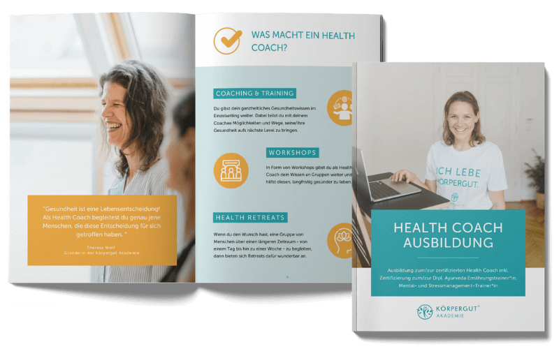 Vorschau Inhaltsbroschüre Health Coach Ausbildung